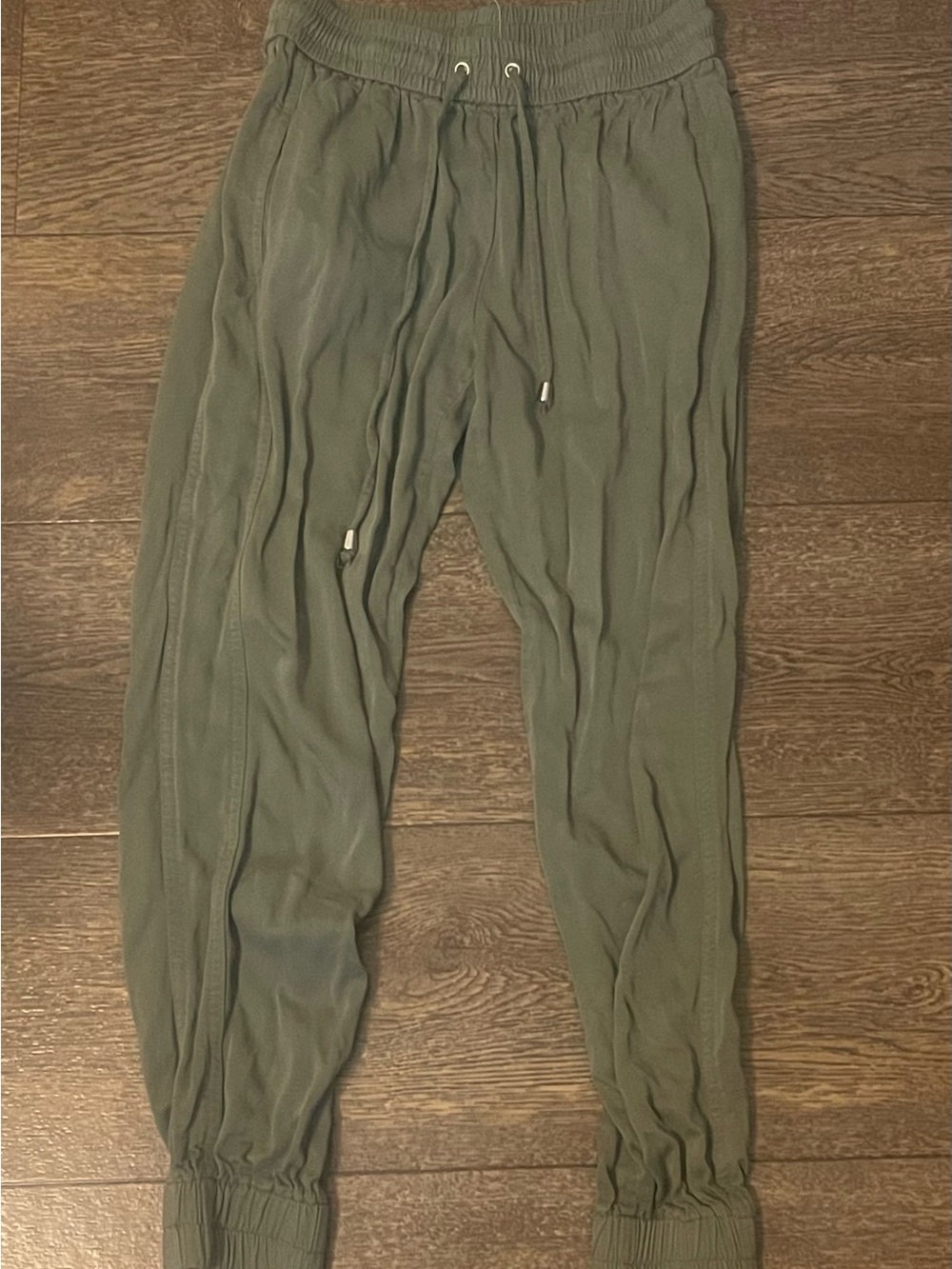 Nanette Lepore Women’s Olive Green Drawstring Joggers